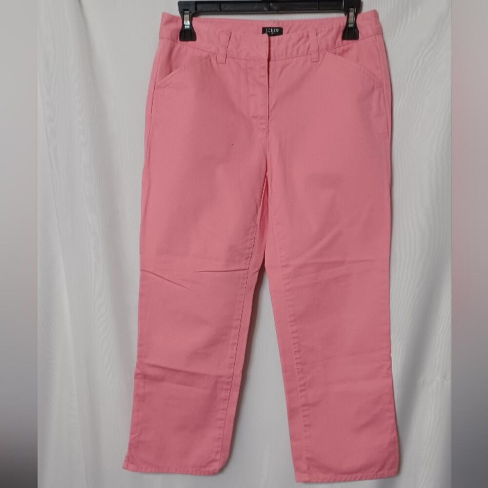 J.CREW Favorite Fit Straight Leg Pink Pants For Women. Size O